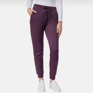 32 Degrees Purple Track Pants with Elastic Waistband